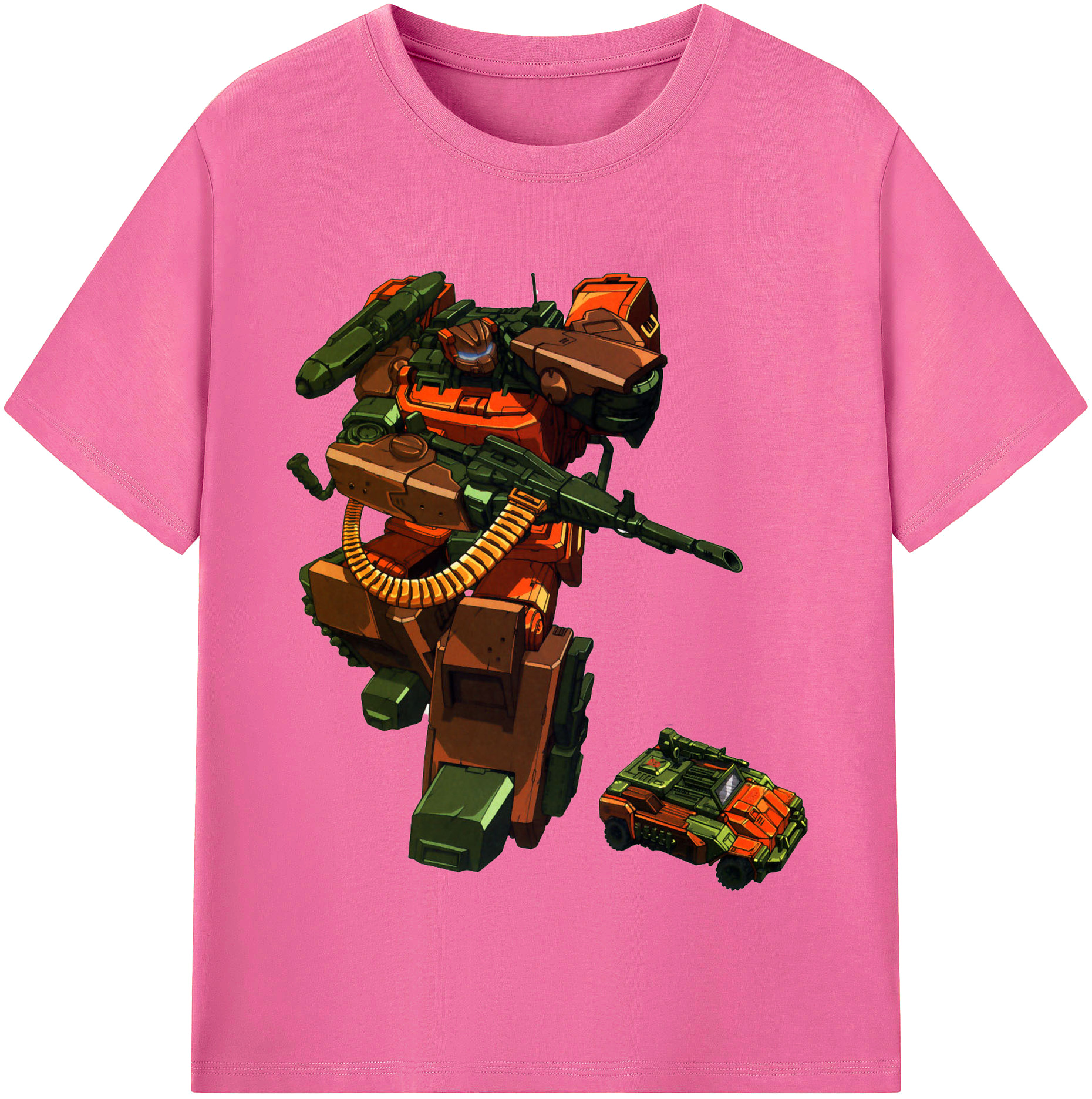 （画像用）  レディースカジュアルプリントTシャツ（綿100％）